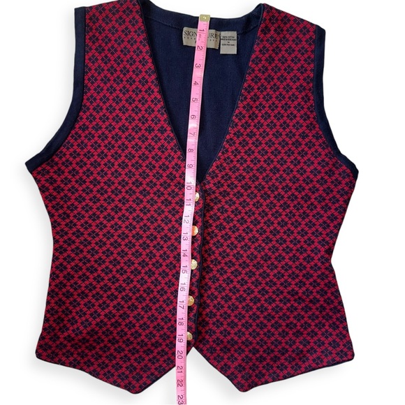 Vintage Signature Expressions Petite Cotton Knit Vest - Picture 3 of 4